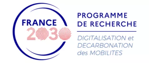 logo : France 2030 - Programme de recherche DIGITALISATION et DÉCARBONATION des MOBILITÉS